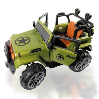 VENTA JEEP 4 MOTORES, 4WD, COCHE 12V BATERIA , MANDO RC, VERDE, 2 PLAZAS - AT-BIGFOTGREEN